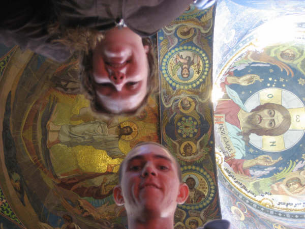 Inside the Church of the Saviour on the Spilled Blood, St Petersburg.