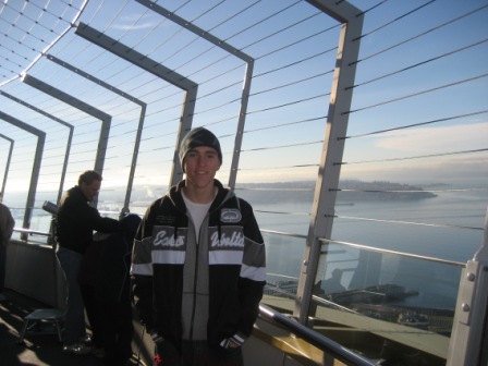 Up the Space Needle, Seattle, USA